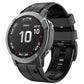 Vertical Stripes Two-color Silicone Watch Band, For Garmin Fenix 7, For Garmin Fenix 7X