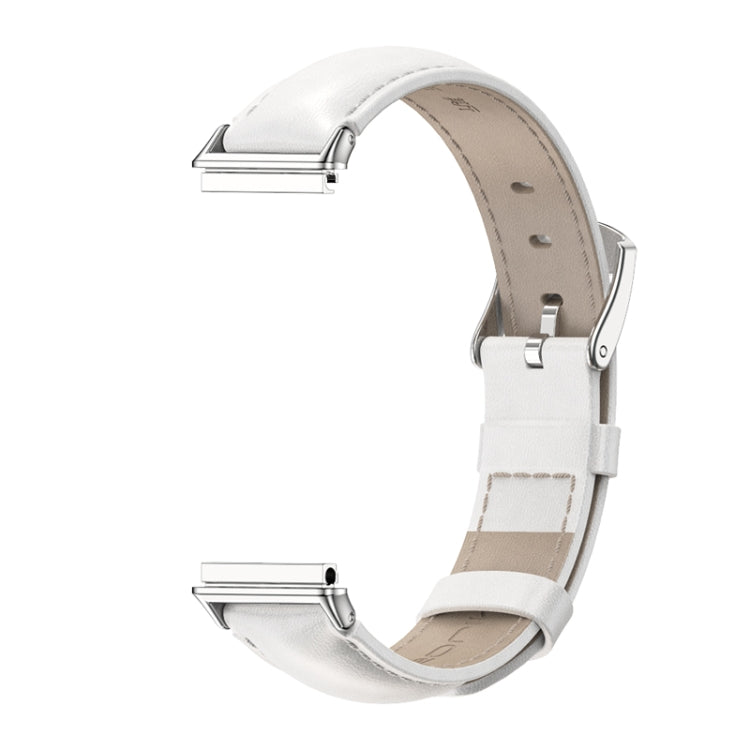 MIJOBS Cowhide Leather Watch Band, For Huawei Band 7 / 7 NFC