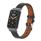 Microfiber Leather Metal Frame Watch Band, For Xiaomi Mi Band 7 Pro