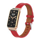 Microfiber Leather Metal Frame Watch Band, For Xiaomi Mi Band 7 Pro