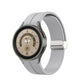 Folding Silver Buckle Silicone Watch Band, For Samsung Galaxy Watch5 40&44mm / Pro 45mm
