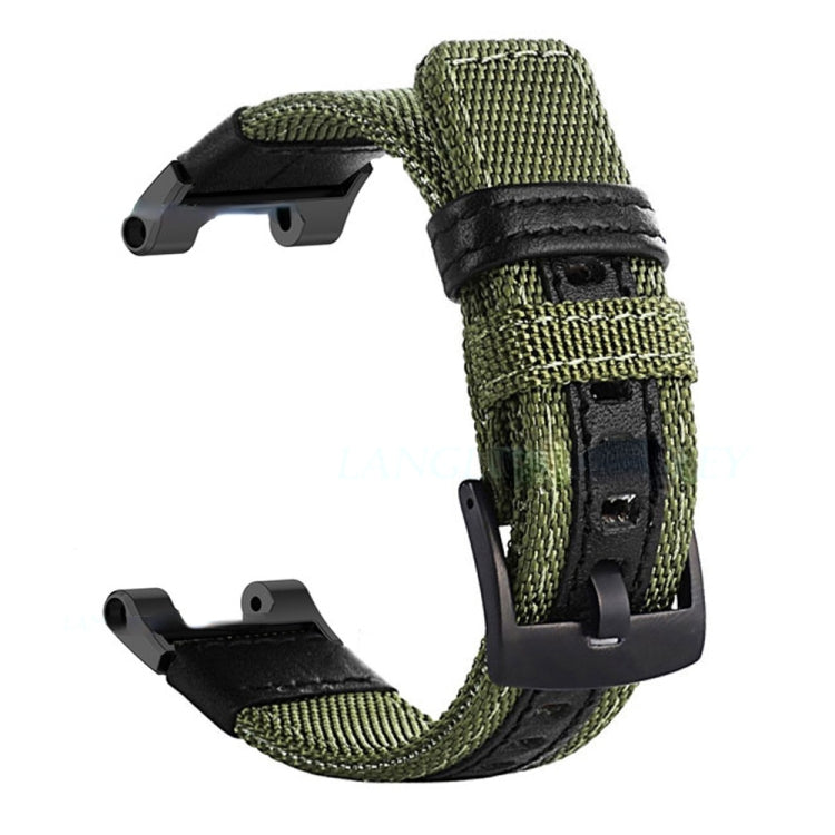 Leather Nylon Watch Band, For Amazfit T-Rex / T-Rex Pro / Ares