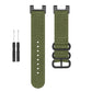 Three-ring Black Buckle Nylon Watch Band, For Amazfit T-Rex / T-Rex Pro / Ares