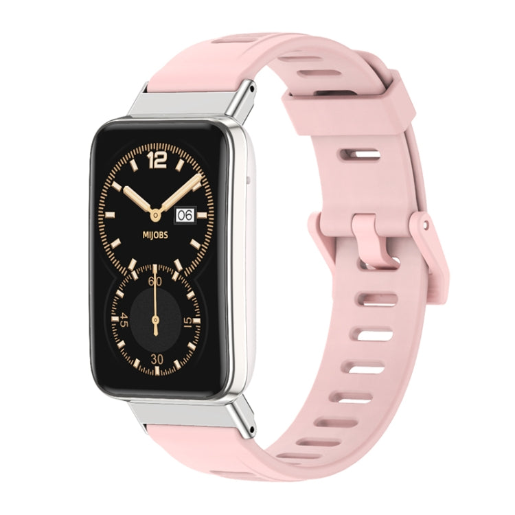 Mijobs Flat Hole TPU Watch Band, For Xiaomi Mi Band 7 Pro