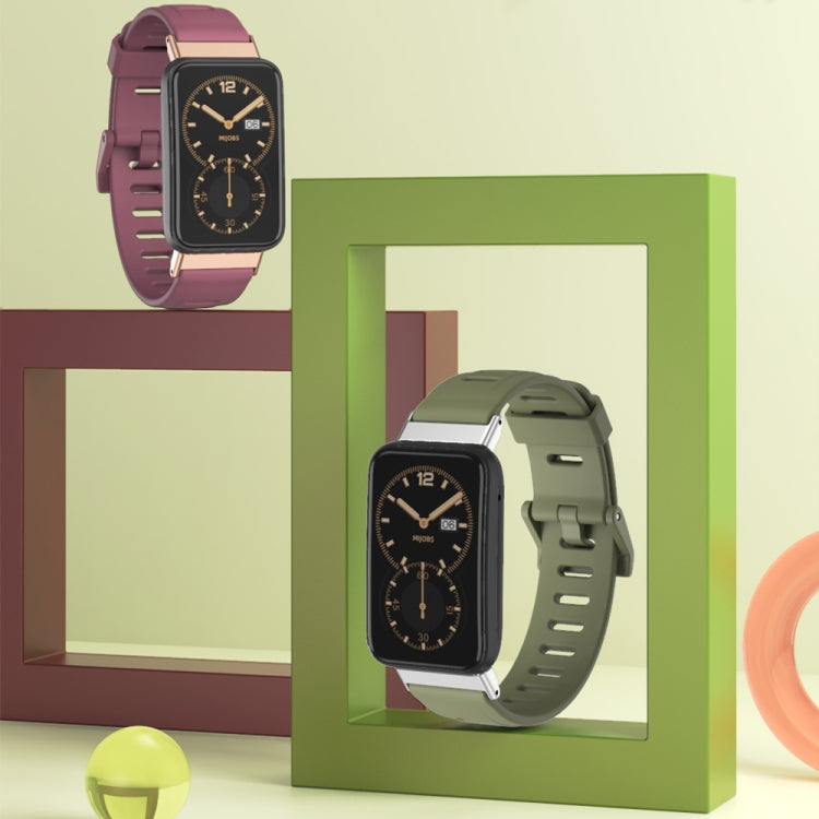 Mijobs Flat Hole TPU Watch Band, For Xiaomi Mi Band 7 Pro