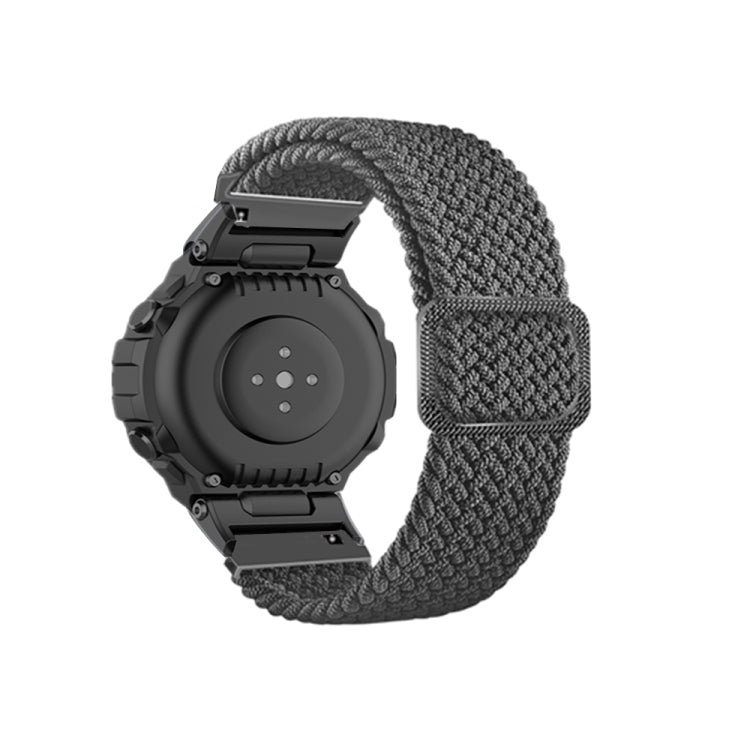 Adjustable Buckle Braided Nylon Watch Band, For Amazfit T-Rex / T-Rex Pro / Ares