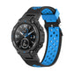 3-Row Holes Two-color Silicone Watch Band, For Amazfit T-Rex / T-Rex Pro / Ares