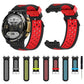 3-Row Holes Two-color Silicone Watch Band, For Amazfit T-Rex 2