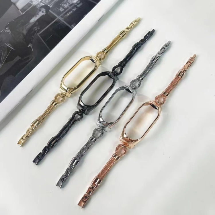 Copper Chain Metal Watch Band Unibody Case, For Xiaomi Mi Band 7 / 6 / 5 / 4 / 3