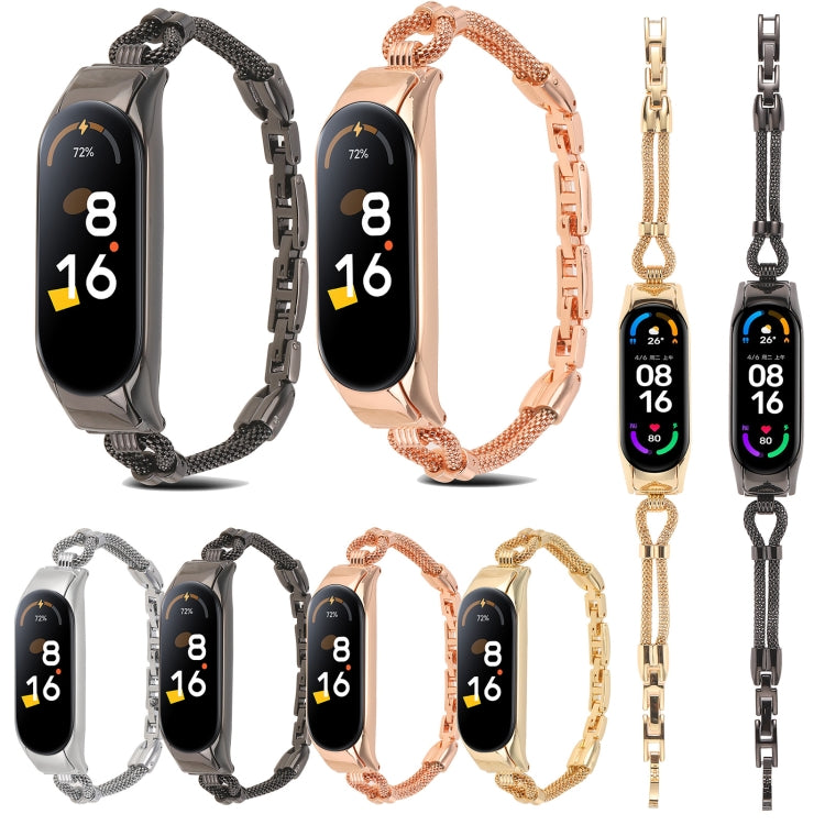 Copper Chain Metal Watch Band Unibody Case, For Xiaomi Mi Band 7 / 6 / 5 / 4 / 3