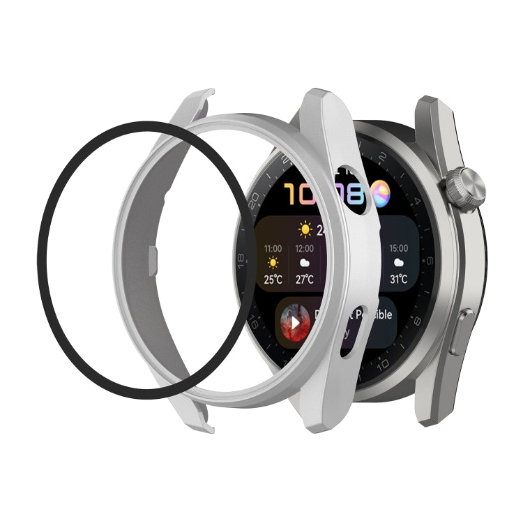 PC + Tempered Glass Integrated Protective Watch Case, For Huawei Watch3 Pro New