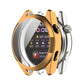 Full coverage TPU protective watch case, gold electroplated frame with screen protector