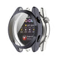 Full coverage TPU protective watch case, gunmetal electroplated bezel with screen cover