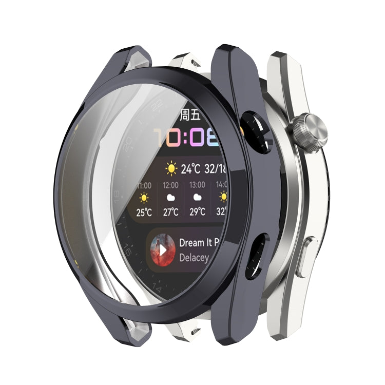 Full coverage TPU protective watch case, gunmetal electroplated bezel with screen cover