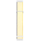 Two-tone pale yellow and dark navy woven nylon watch band with white buckle tabs
