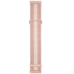 Light pink woven nylon watch band with matching buckle tabs