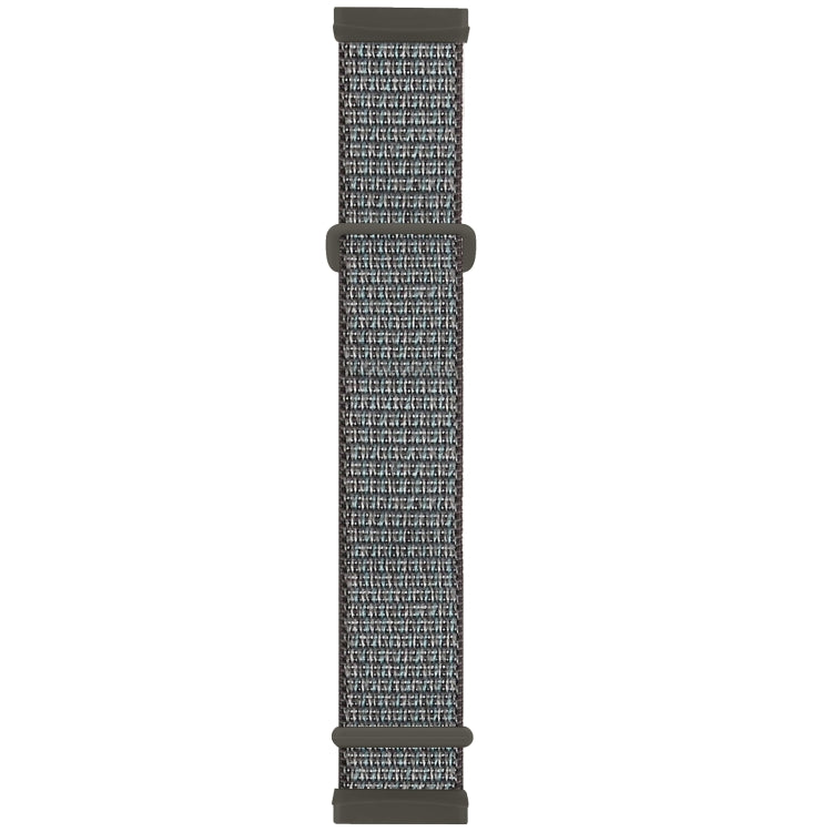 Dark gray nylon rubber watch band with buckle for Fitbit Versa 3