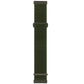 Olive green nylon rubber watch band with buckle for Fitbit Versa 3