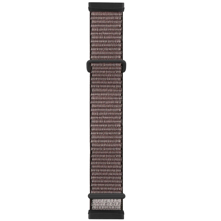Mauve/pink nylon rubber watch band with buckle for Fitbit Versa 3