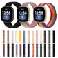 Set of nylon rubber watch bands with buckles for Fitbit Versa 3 in multiple colors