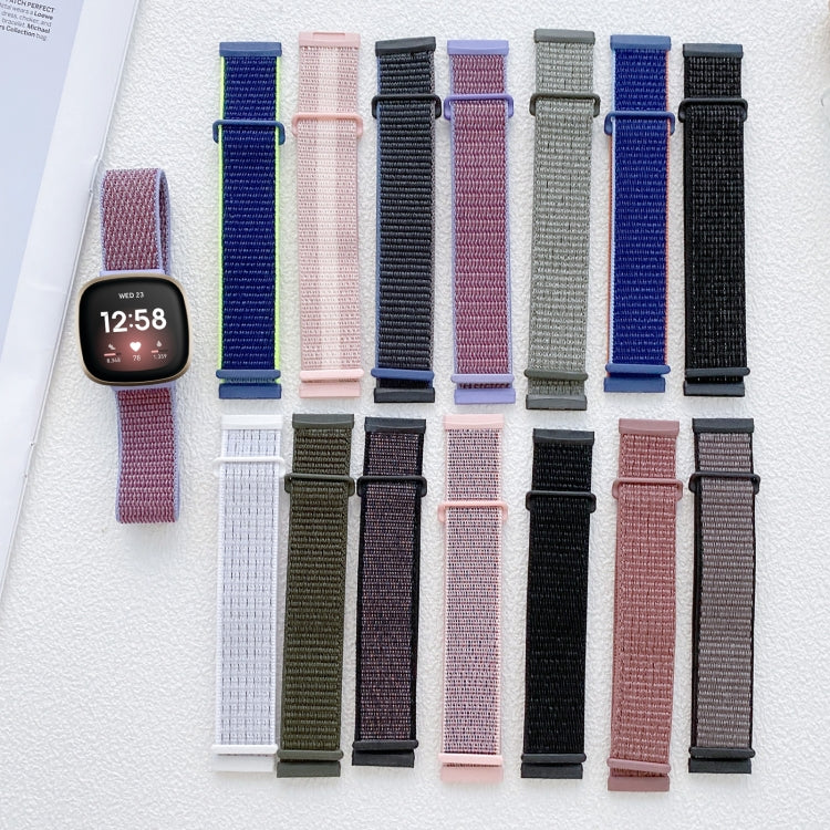 Assorted nylon rubber watch bands with buckles for Fitbit Versa 3 in many colors