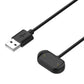 USB-A to magnetic cradle charging cable in black with gold contact pins