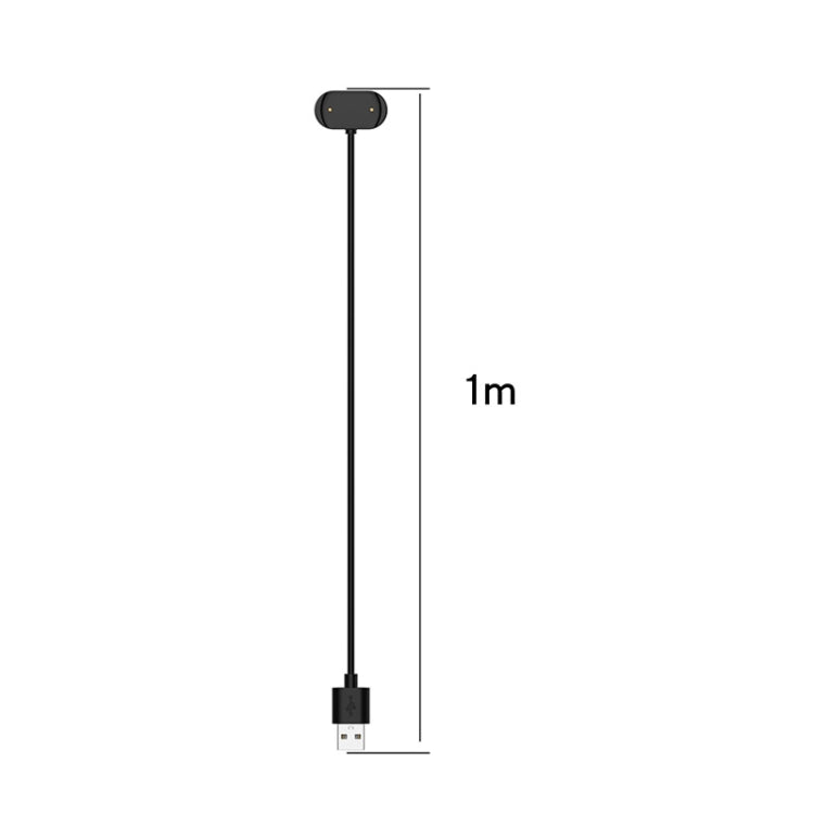 1m USB-A to magnetic watch charging cable with cradle dock