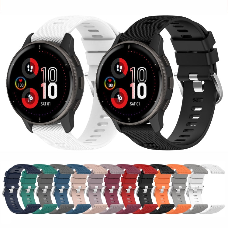 20mm Cross Textured Silicone Watch Band, For Garmin Venu 2Plus
