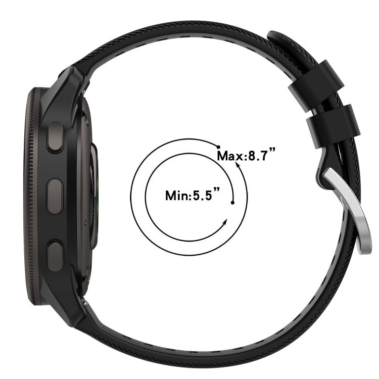 20mm Cross Textured Silicone Watch Band, For Garmin Venu 2Plus