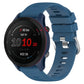 Silicone watch band with cross texture, blue strap for Garmin Forerunner 255S