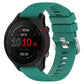 Silicone watch band with cross texture, green strap for Garmin Forerunner 255S