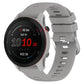 22mm cross-textured silicone watch band in light gray with matching clasp