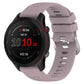 22mm cross-textured silicone watch band in light gray with matching clasp