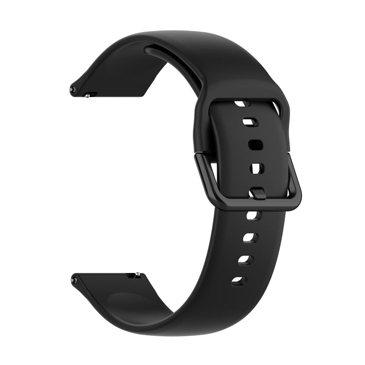For Amazfit GTS4 Mini Solid Color Soft Silicone Watch Band, S Size, Large Size