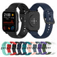 For Amazfit GTS4 Mini Solid Color Soft Silicone Watch Band, S Size, Large Size