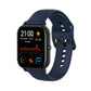 For Amazfit GTS4 Mini Solid Color Soft Silicone Watch Band, S Size, Large Size