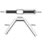 Silicone watch band size diagram with clasp and strap dimensions (mm)