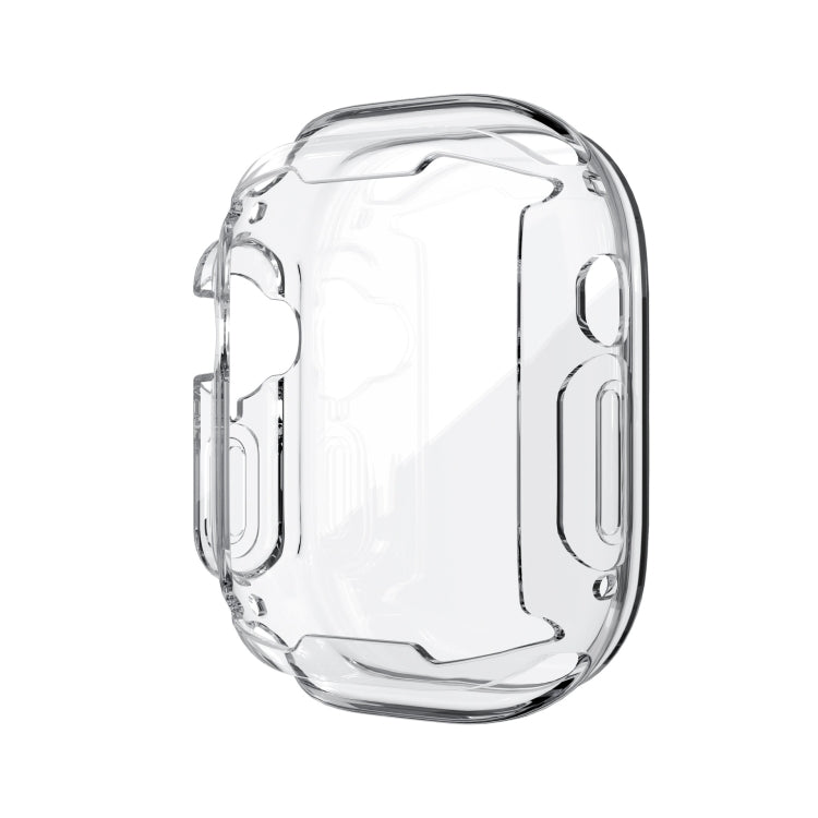 Transparent TPU protective case for Apple Watch 49mm, open design for buttons