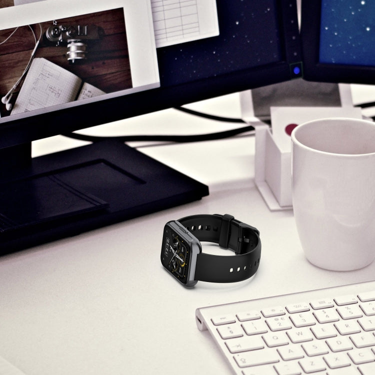 Solid Color Soft Silicone Watch Band, For Realme Watch 3