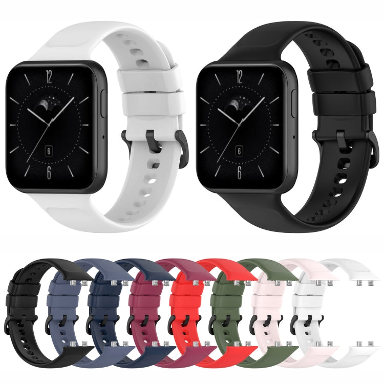 Solid Color Soft Silicone Watch Band, For OPPO Watch 3, For OPPO Watch 3 Pro