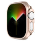 Frosted rose gold PC case for Apple Watch Ultra 49mm, half-coverage with button cutouts