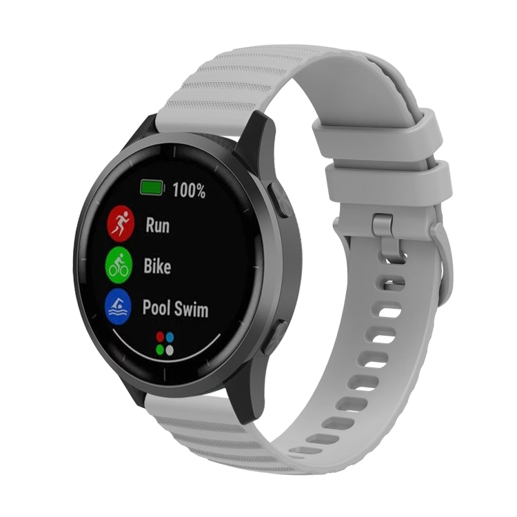 Universal Wave Pockmark Texture Silicone Watch Band, 20mm, 22mm