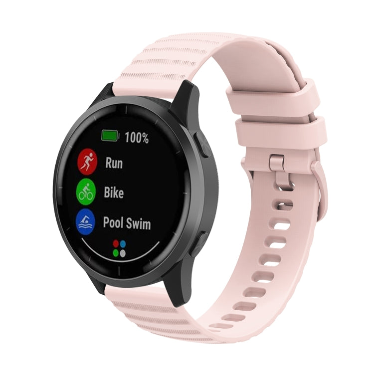 Universal Wave Pockmark Texture Silicone Watch Band, 20mm, 22mm