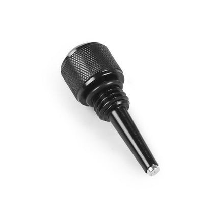 Magnetic oil dipstick for inverter generator, black knurled grip and metal probe