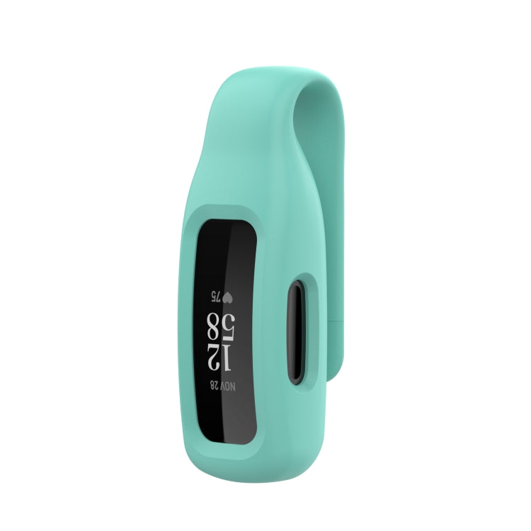 Mint green silicone protective clip case cover with screen cutout for fitness tracker