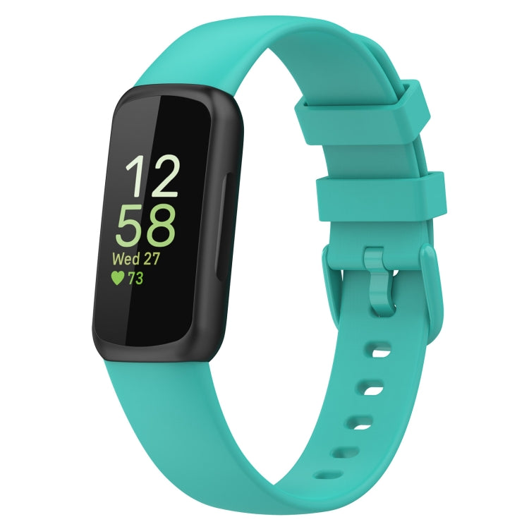 For Fitbit Inspire3 Solid Color Silicone Watch Band, L Size, S Size