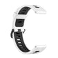 Two-color silicone watch band, white outer strap with black inner strap and buckle for Amazfit GTR 4