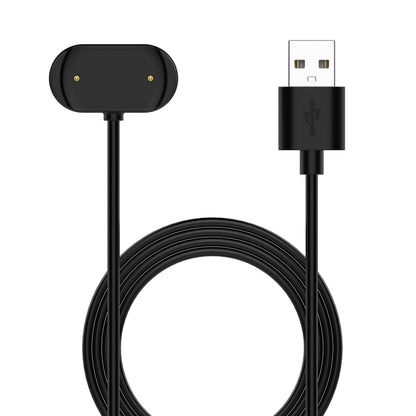 Magnetic charging cable with USB-A plug and slim black dock, 1m