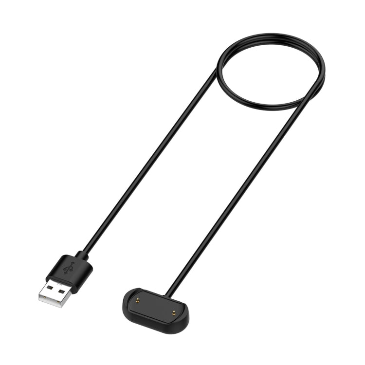 1m magnetic charging cable with USB plug and round magnetic connector