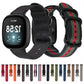 Universal Three-ring Steel Buckle Nylon Watch Band, For Fitbit Versa 4 / Sense 2